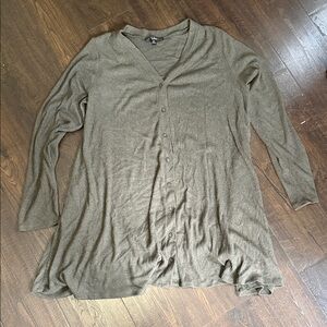 Lulu's Olive Button-Down Cardigan